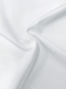 SHEIN Unity 女式蝴蝶结露肩短袖T恤上衣，夏季 - 白色 - 查看 5