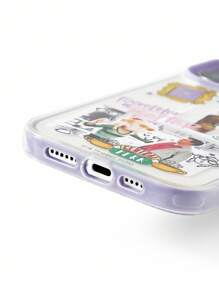 FRIENDS X SHEIN Funda de teléfono móvil duradera y de moda - Diseño de cubierta protectora estampada, adecuada para