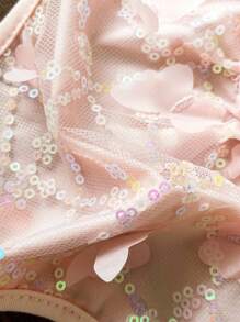 Sweetra Débardeur à bretelles en maille avec nœud papillon pour femme, idéal pour l'été - Rose bonbon - Voir 7