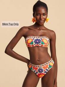 Travachic 女士花卉印花度假沙滩泳装上衣