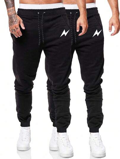 Street Life Men's Casual Drawstring Waist Sweatpants