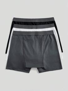 Men's Letter Waistband Button Casual Harem Pants,3 Pcs