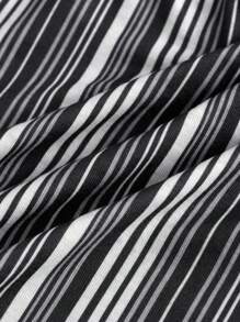 INAWLY 女式性感度假风条纹印花修身露背上衣，夏季