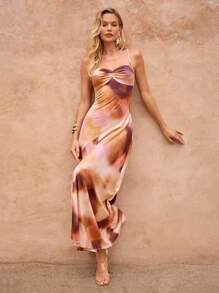 Lavishia Damen Sommer Batik Plissee modisches Trägerkleid Mittellang Sommerurlaub Blume Muster Y2K Kleidung Frauen Y2K Schulanfang Landhausstil Frauen Old Money Stil Frauen Ausgehoutfit Flughafen Outfit für Frauen Kleid für Frauen Strandoutfit für Frau Strandkleid Strandurlaub Outfits Strandutensilien Partykleid Pride Seestern Pailletten Kleid Urlaubsoutfits Flughafen Sommer Flitterwochen Frauenkleid für Frauen Boho - Verschiedenfarbig - Übersicht 3