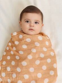 Cozy Pixies Bộ quà tặng chăn quấn trẻ sơ sinh 3 món, vải muslin mềm mại và ấm áp họa tiết hoa cúc và chấm bi, mùa xuân/hè - Nhiều màu - Xem 10