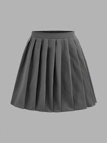 Bộ 2 món cho bé gái tuổi mới lớn: Áo thun Jersey tay ngắn in số xe đua Blockcore màu hồng & quần short ống rộng cạp chun màu trơn có chân váy xếp ly, mùa xuân/hè - Nhiều màu - Xem 10
