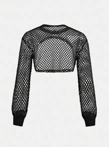 Tween Girls 街头时尚牛仔印花紧身裤、短款细肩带吊带背心和长袖连帽网眼上衣 3 件套，时尚风格 - 黑色 - 查看 4