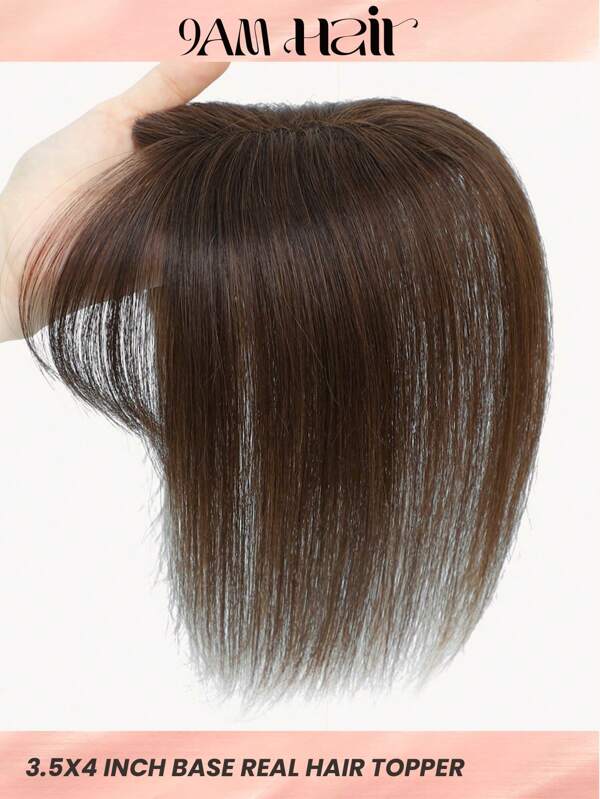 10inch Hair Toppers for Women Real Human Hair Pieces for Women with Thinning Hair