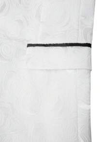Manfinity AFTRDRK Blazer de traje de negocios de manga larga con cuello de solapa y bloque de color para hombres, atuendo para bodas, trajes de boda para hombres
