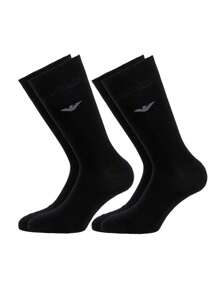 Emporio Armani SOCKS 2 PACK - Black - View 2