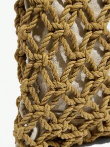 MUSERA 草编手提购物袋/沙滩包