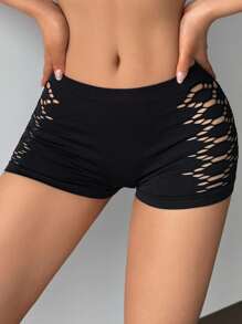 DAZY Side Hollow Slim Fitting Shapewear Briefs For Women