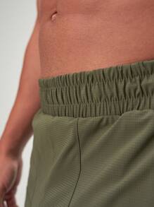 Short de performance ARC Activewear, short de course, de basket-ball, à séchage rapide, de fitness, de gym, d'entraînement - Vert sapin - Voir 5