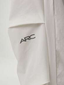 ARC 运动服慢跑裤长裤高性能下装健身房健身跑步休闲裤喇叭裤 - 白色 - 查看 5