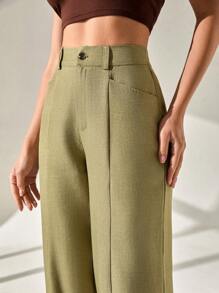 CLARA VERO Pantalones rectos de unicolor informales para mujeres