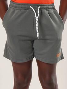 SUMWON 夏季街头服饰基本款都市背心无袖短裤运动服青年健身 - 橘色 - 查看 6