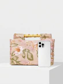 MOTF PREMIUM 撞色亮片刺绣手提包 - 彩色 - 查看 4