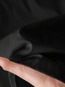 CosyJoli 大码女式百搭简约学院风杏色蝴蝶结露背镂空背心，夏季