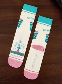 FRIENDS X SHEIN 3 pares de calcetines informales de mujer hasta el tobillo, suaves y transpirables, que absorben la humedad, de moda y lindos, con refuerzo en los dedos y el talón para mayor durabilidad, aptos para todas las estaciones y combinables con todo