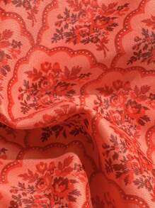 Swim Mod 女士随机花卉印花吊带两件套比基尼套装，适合海滩度假、夏季 - 彩色 - 查看 5