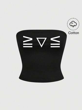 Kawaii maglietta nera da donna con grafica carino stampata