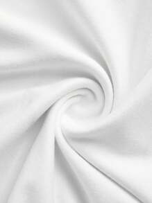 SHEIN EZwear Áo ba lỗ cổ yếm in hình con rùa cho nữ, phù hợp cho mùa hè - trắng - Xem 4