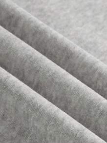 INAWLY 心形与字母印花插肩袖运动衫，女士春/秋休闲长袖圆领常规版型常规浅灰色插肩袖套头衫女式连帽衫，长袖上衣 - 淺灰色 - 查看 4