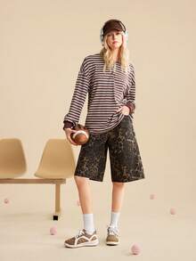 CUCCOO EASI 2025新款女士平底休闲运动鞋轻便透气防滑耐磨学生运动鞋 - 棕色 - 查看 7