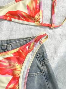 Swim Vcay Bộ đồ bơi bikini 2 mảnh thanh lịch ôm sát dành cho nữ, hoàn hảo cho kỳ nghỉ hè - Nhiều màu - Xem 4