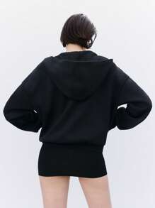 LYSMO Pull à capuche avant-gardiste cool pour femmes avec un design œil de poule ajouré