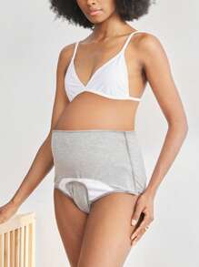 Moonlight&Mama 可调节、舒适、优质、易于穿脱的孕妇内裤 - 淺灰色 - 查看 2