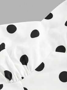 SHEIN MOD Women's Black & White Polka Dot Bandeau Long Dress, Minimalist & Fashionable, Summer,Polka Dot Dress,Wedding Guest Dress Women,Birthday Dresses For Women,Country Concert Outfit,Party Dresses For Women,Brunch Outfits For Women,Classy Outfits For Women,Tea Party Dress