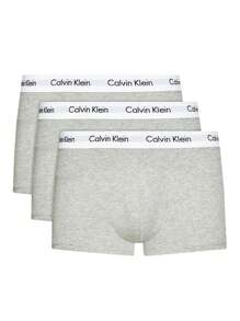 Calvin Klein Low Rise Trunk 3pk - Grey - View 1