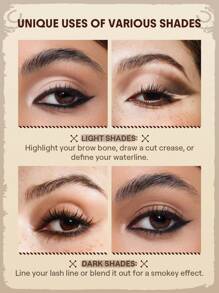 SHEGLAM Smoke Clouds Kohl Eyeliner-On Foot Brand Beauty Makeup Face Paint Cosmetic For Women Girls Perfect For Fall Winter Ideal For Y2K Fancy Fashion Suitable For Birthday Christmas Present Party Ready Best Color