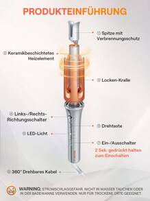 SHEGLAM HAIR It-Curl One-Touch Instant Curler Automatic Curling Iron,Auto Hair Curler,Auto Hair Curler,32mm Automatic Hair Curler With 3 Temperatures,Fast Heating & 2-Way Rotation,Automatic Shut-Off,Anti-Scald & Anti-Tangle Rotating Curling Wand,Touch Instant Curler For Hair Styling32mm Automatic Hair Curler With 3 Temperatures,Fast Heating & 2-Way Rotation,Automatic Shut-Off,Anti-Scald & Anti-Tangle Rotating Curling Wand,Touch Instant Curler For Hair Styling Graduation Birthday Holiday Summer Fall Autumn Y2K Fancy Fashion Women Makeup Cosmetic Party Beach Travel Camping Outdoors School Campus Festivals Decor Gift Present Rose Girl Best Color Charm Vibe Pink Christmas New Year Thanksgiving Day Valentine's Day