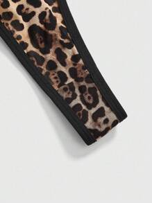 ROMWE J-Fashion Y2K豹纹无线性感连体内衣套装 - 彩色 - 查看 4