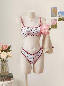 Swim Mod 女士沙滩度假碎花波点性感比基尼套装 - 彩色 - 查看 3