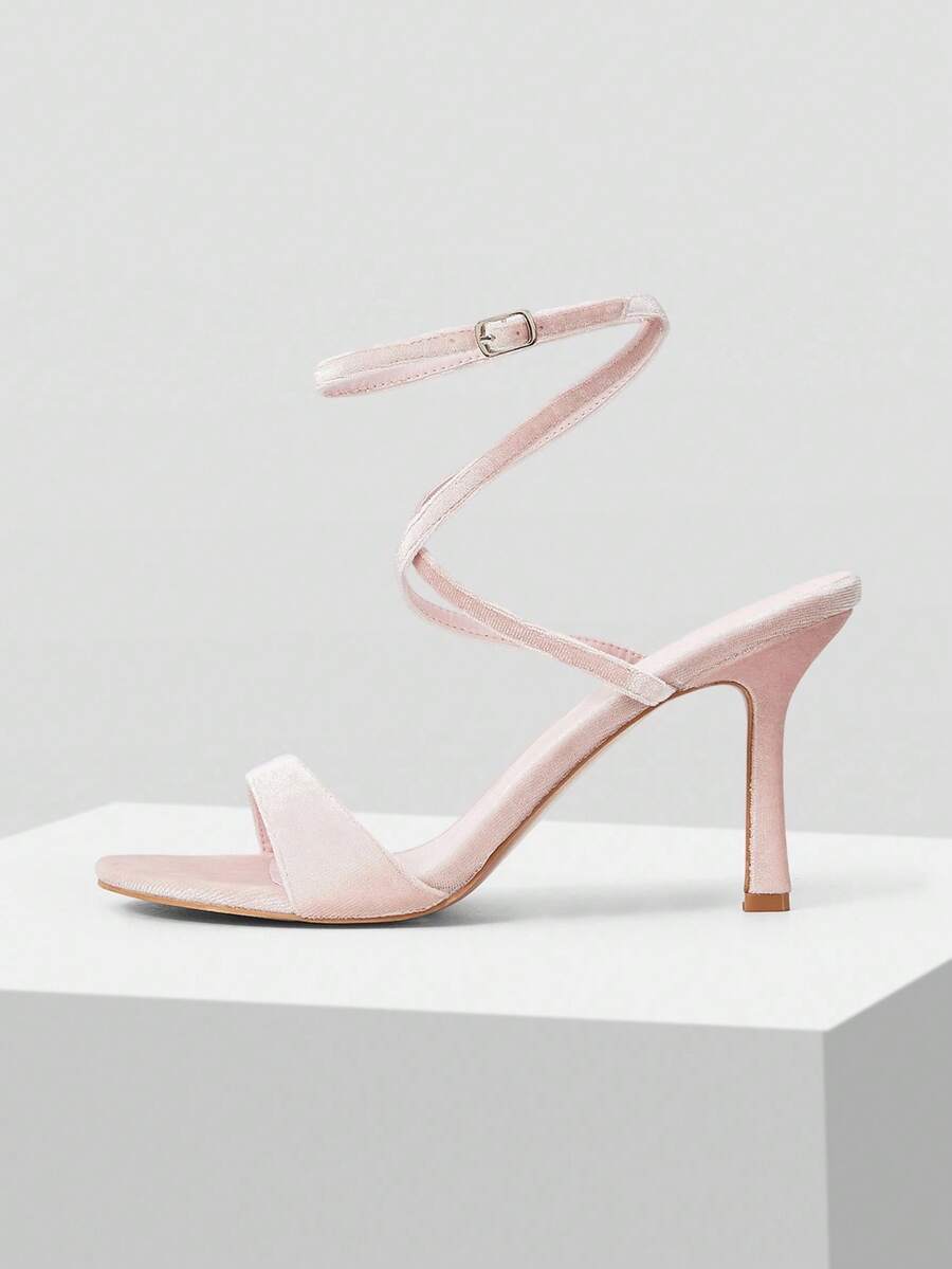 MOTF PREMIUM GIÀY CAO GÓT ĐEO DÂY ĐƠN GIẢN ĐA NĂNG ENCORE MÀU HỒNG DÀNH CHO NỮ ĐI TIỆC - Bụi hồng - Xem 1