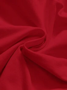 ROMWE Y2K Metallic Pendant 2 In 1 Spaghetti Strap Camisole - Red - View 4