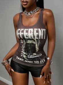 Slaydiva Nuevo estilo de verano 2025 Mujer chaleco sin mangas de unicolor con cuello con muesca, multifuncional, para uso diario, de calle, de ocio, vacaciones, playa, crucero, estilo de celebridad, apropiado para temporada de festivales musicales, cumpleaños, graduación, estudiantes universitarios