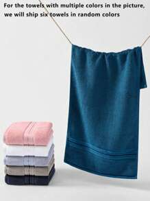 SHEIN 1/3/6/8 Pcs Minimalist Pattern Towels, 13.38"X29.52", Suitable For Men, Women, Couples, Adults, Facial, Hand Drying, Home, Bathroom, Hotel, Gym, Travel, Kitchen, Barber Shop, Salon Home Bathroom Decor