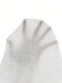 SHEIN Essnce Plus Mock Neck Rib-knit Tee