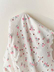 Elamini 黄色碎花镂空V领性感露背短款吊带背心，可爱甜美，春夏 - 彩色 - 查看 6