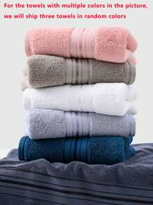SHEIN 1/3/6/8 Pcs Minimalist Pattern Towels, 13.38"X29.52", Suitable For Men, Women, Couples, Adults, Facial, Hand Drying, Home, Bathroom, Hotel, Gym, Travel, Kitchen, Barber Shop, Salon Home Bathroom Decor