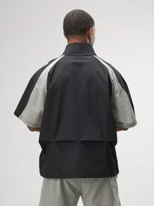ARC Activewear 全拉链毛衣夹克高性能上衣健身房锻炼长袖运动服 - 黑色 - 查看 2