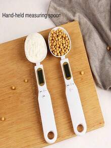 SHEIN 1 Pc Electronic Measuring Spoon Scale, Compact Home Kitchen Digital Scale, Handheld Ingredient Spoon Weight Scale, Food Measurement Tool - Multicolor - View 3