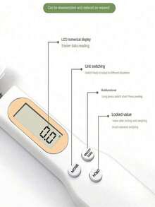 SHEIN 1 Pc Electronic Measuring Spoon Scale, Compact Home Kitchen Digital Scale, Handheld Ingredient Spoon Weight Scale, Food Measurement Tool - Multicolor - View 5