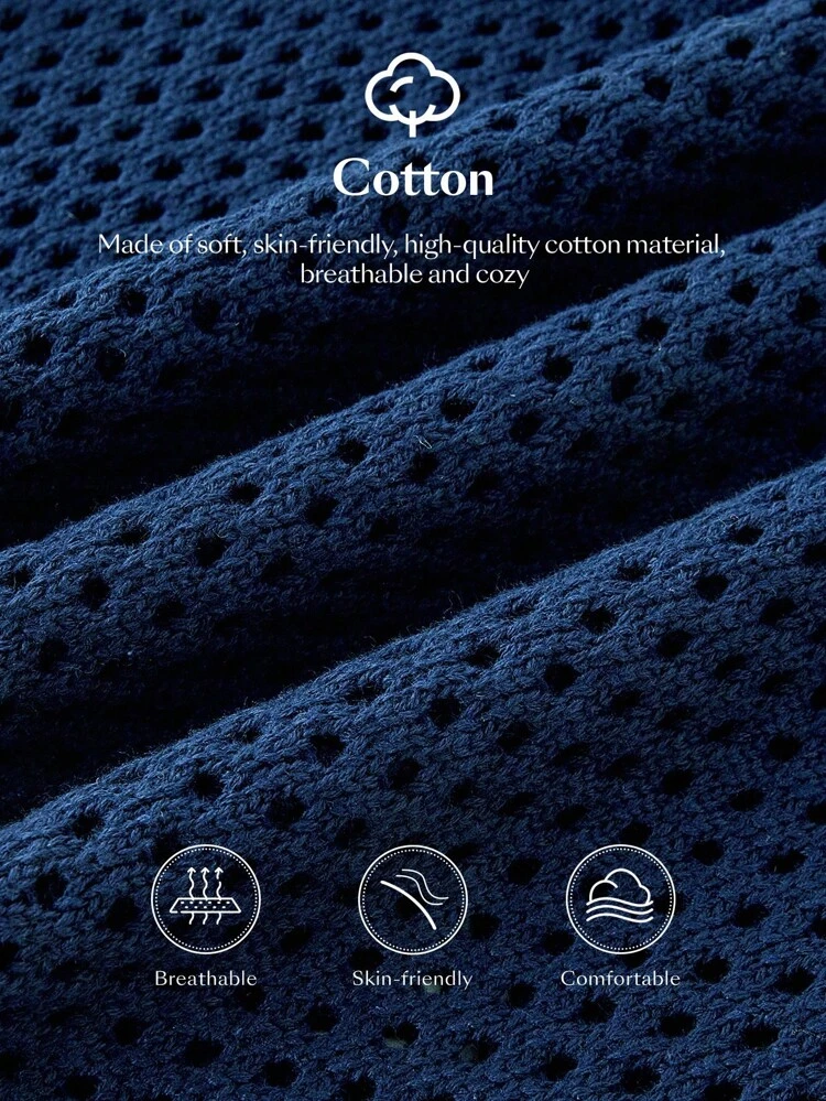 2025 Summer Women's Sleeveless Solid Color Hollow Knitted Top With Shoulder Tie, Elegant Party Dress Suitable For Independence Day, Beach Vacation, Graduation, Wedding Guest, Memorial Day, Dance Party, Versatile Casual Wear