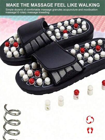 SHEIN Acupoint Massage Slippers Sandal For Men Feet Chinese Acupressure Therapy Rotating Foot Massager Shoes Unisex Mother's Day Flowers, Personalized Gifts For Mom, Last Minute Gifts, Mother's Day Ideas, Mothering Sunday Gifts, Handmade Cards For Mum, Best Mother's Day Gifts Under $50