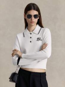 Briarwyn Women's Spring/Autumn Casual Diamond & Beaded Decorated Sweater